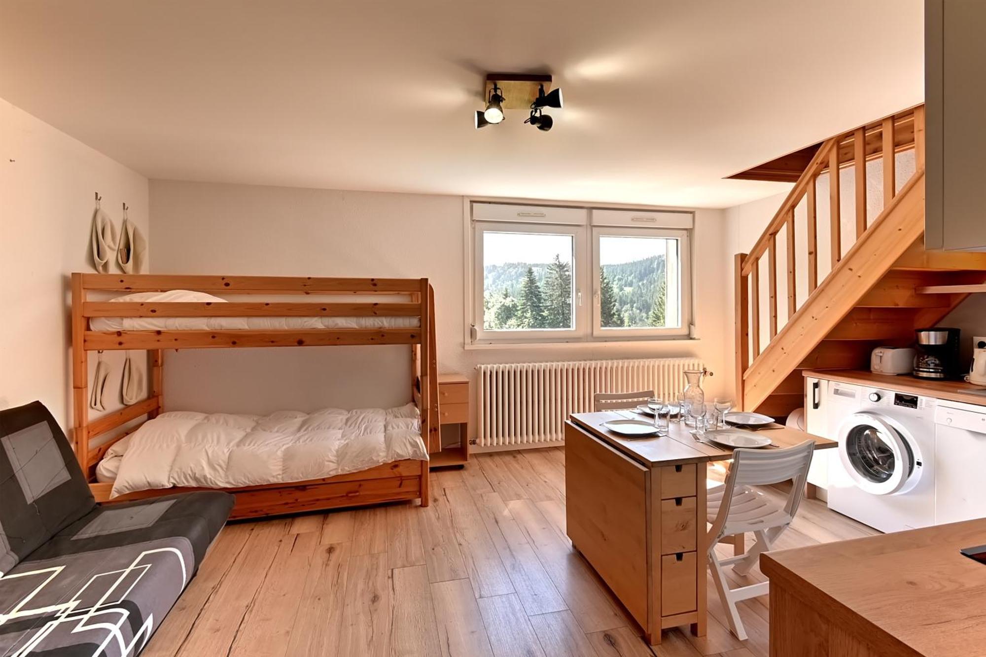 Ferienwohnung Le Nid Des Vosges - Appt Vue Montagne Gérardmer Exterior foto