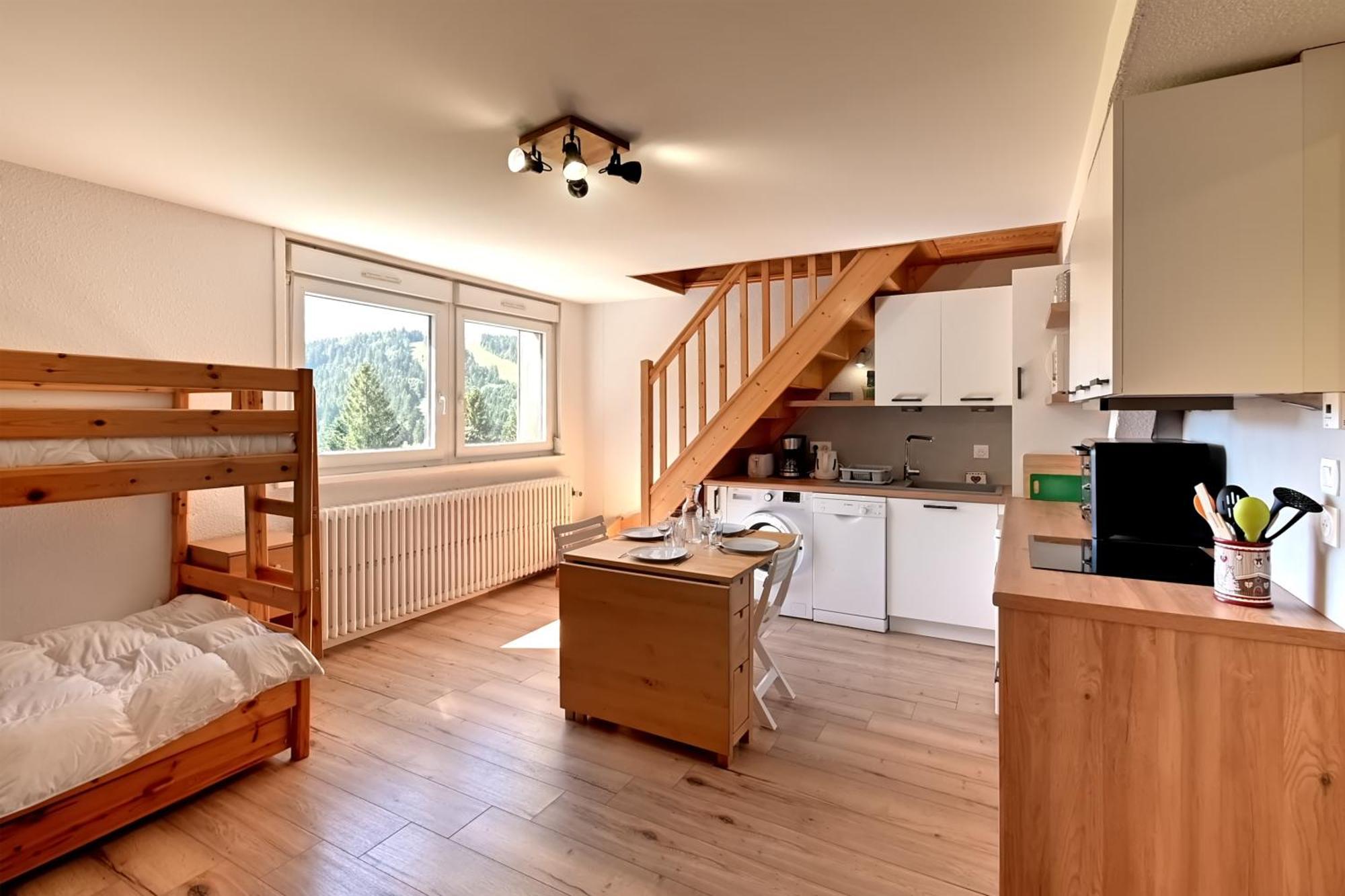 Ferienwohnung Le Nid Des Vosges - Appt Vue Montagne Gérardmer Exterior foto
